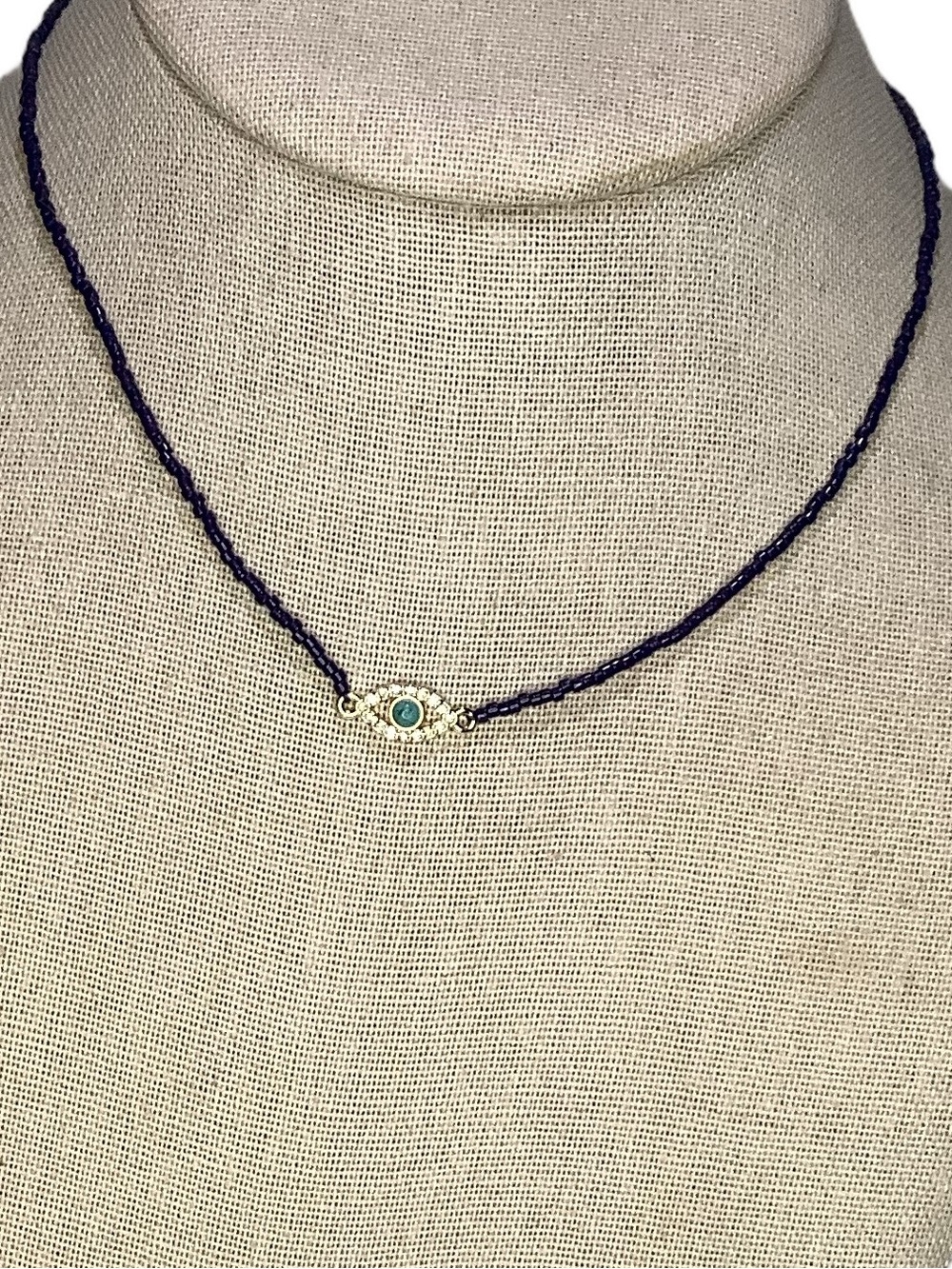 Rebecca Minkoff Evil Eye Beaded Necklace New